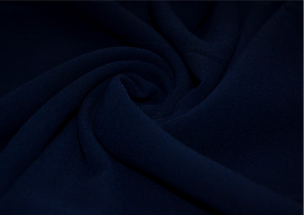 Georgette Chiffon - Navy Blue freeshipping - Kyaari Fashion